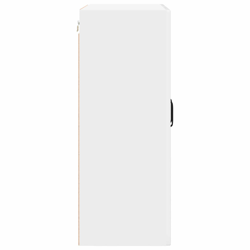 vidaXL Szafka ścienna PORTO Wysoki połysk biały 60 x 31 x 80 cm