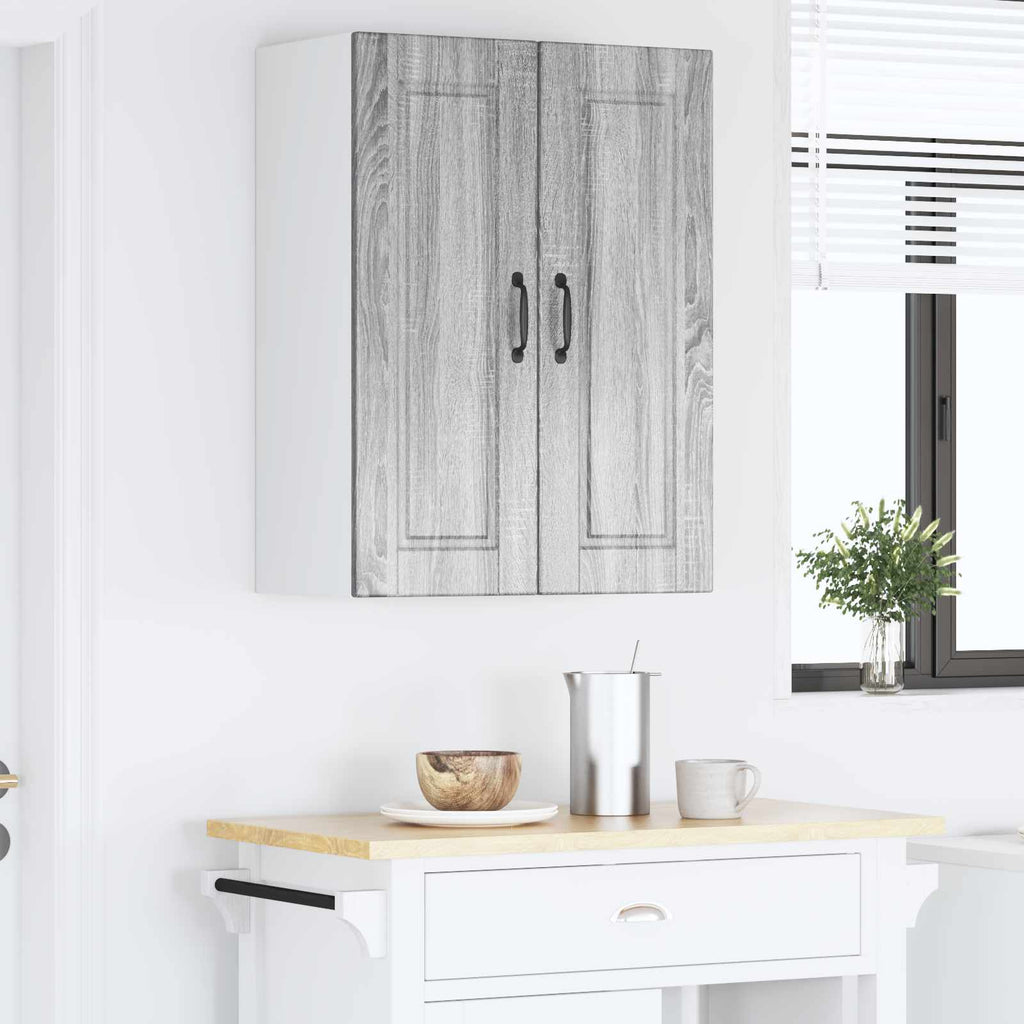vidaXL Szafka ścienna PORTO Szary Sonoma 60 x 31 x 80 cm