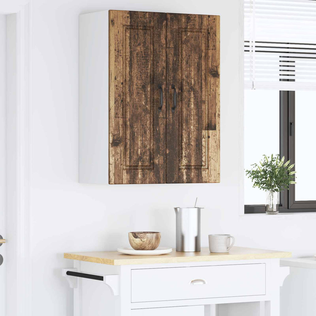 vidaXL Szafka ścienna PORTO Stare drewno 60 x 31 x 80 cm