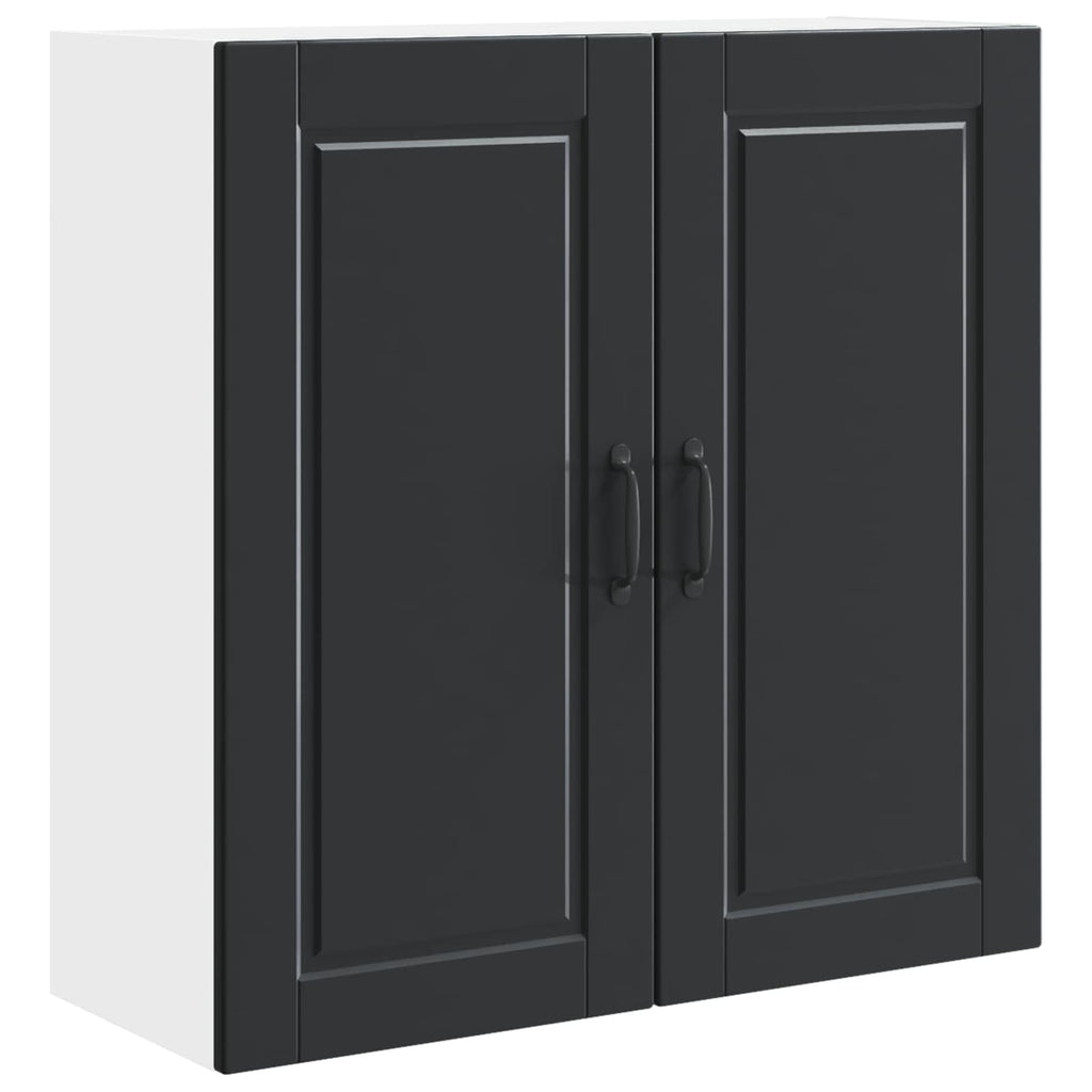 vidaXL Szafka ścienna PORTO Czarny 80 x 31 x 80 cm