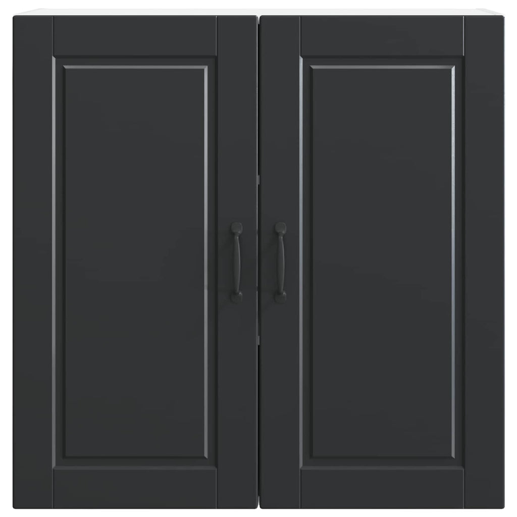 vidaXL Szafka ścienna PORTO Czarny 80 x 31 x 80 cm