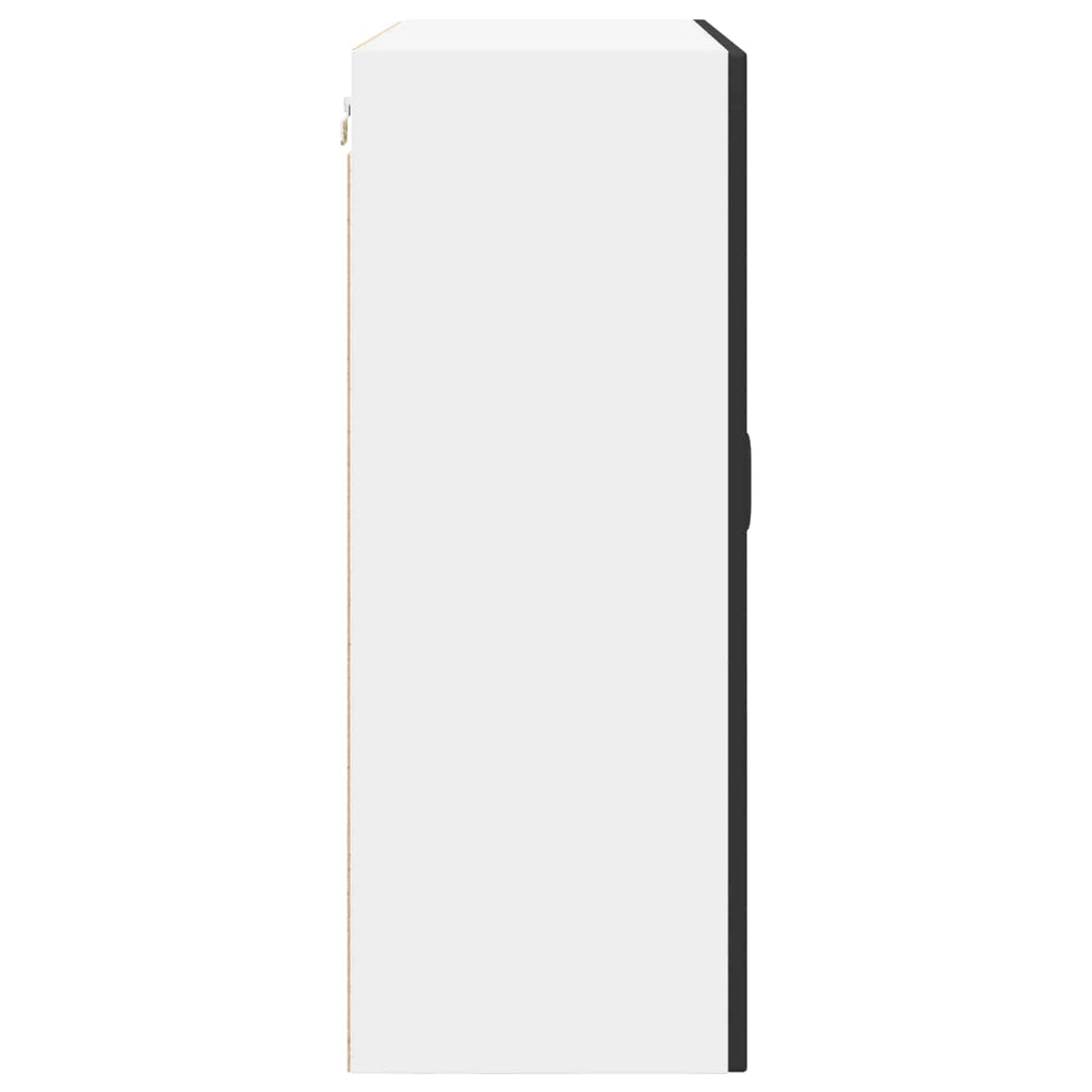 vidaXL Szafka ścienna PORTO Czarny 80 x 31 x 80 cm