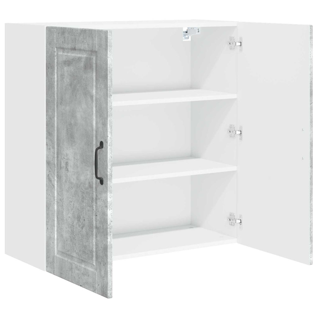 vidaXL Szafka ścienna PORTO Betonowy szary 80 x 31 x 80 cm