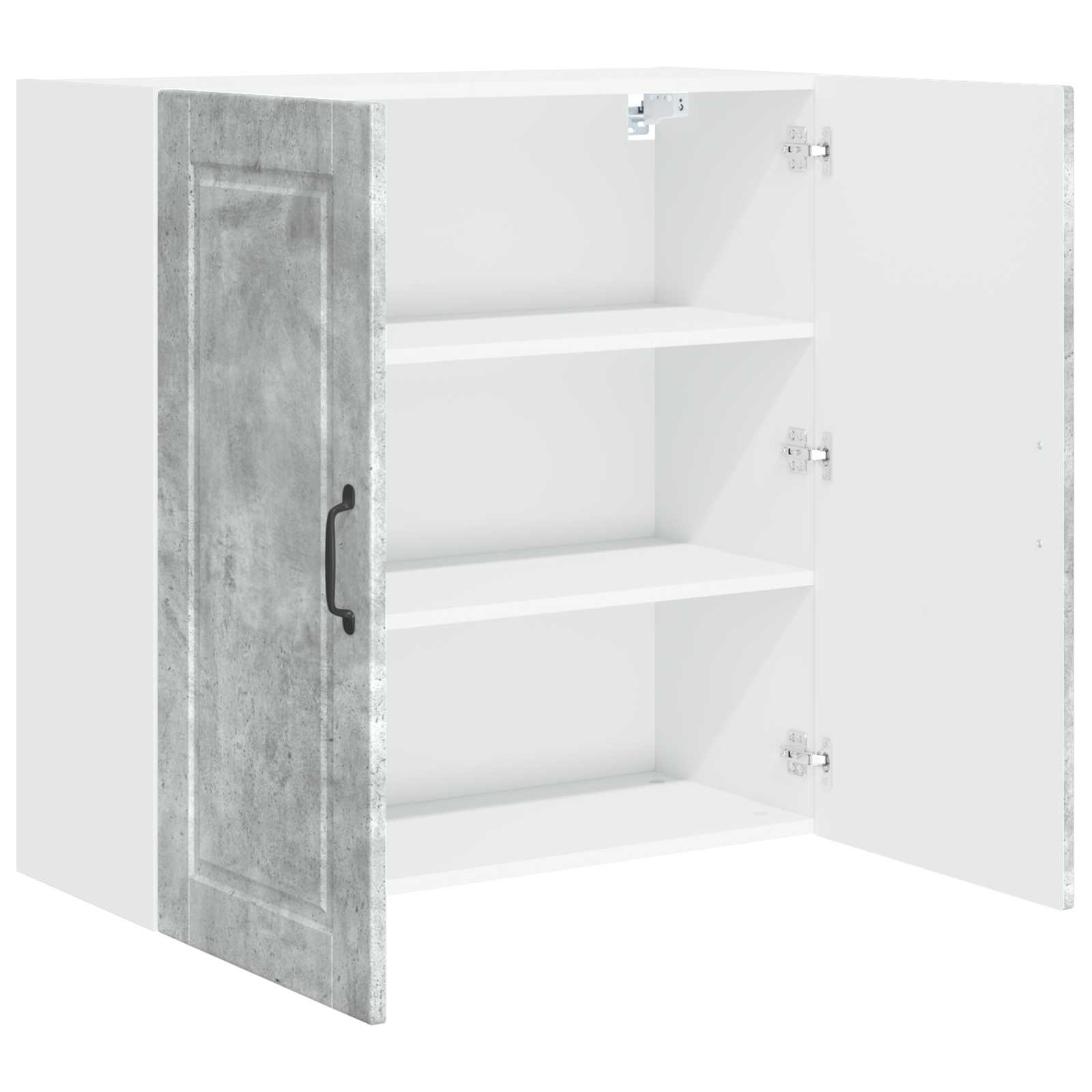 vidaXL Szafka ścienna PORTO Betonowy szary 80 x 31 x 80 cm