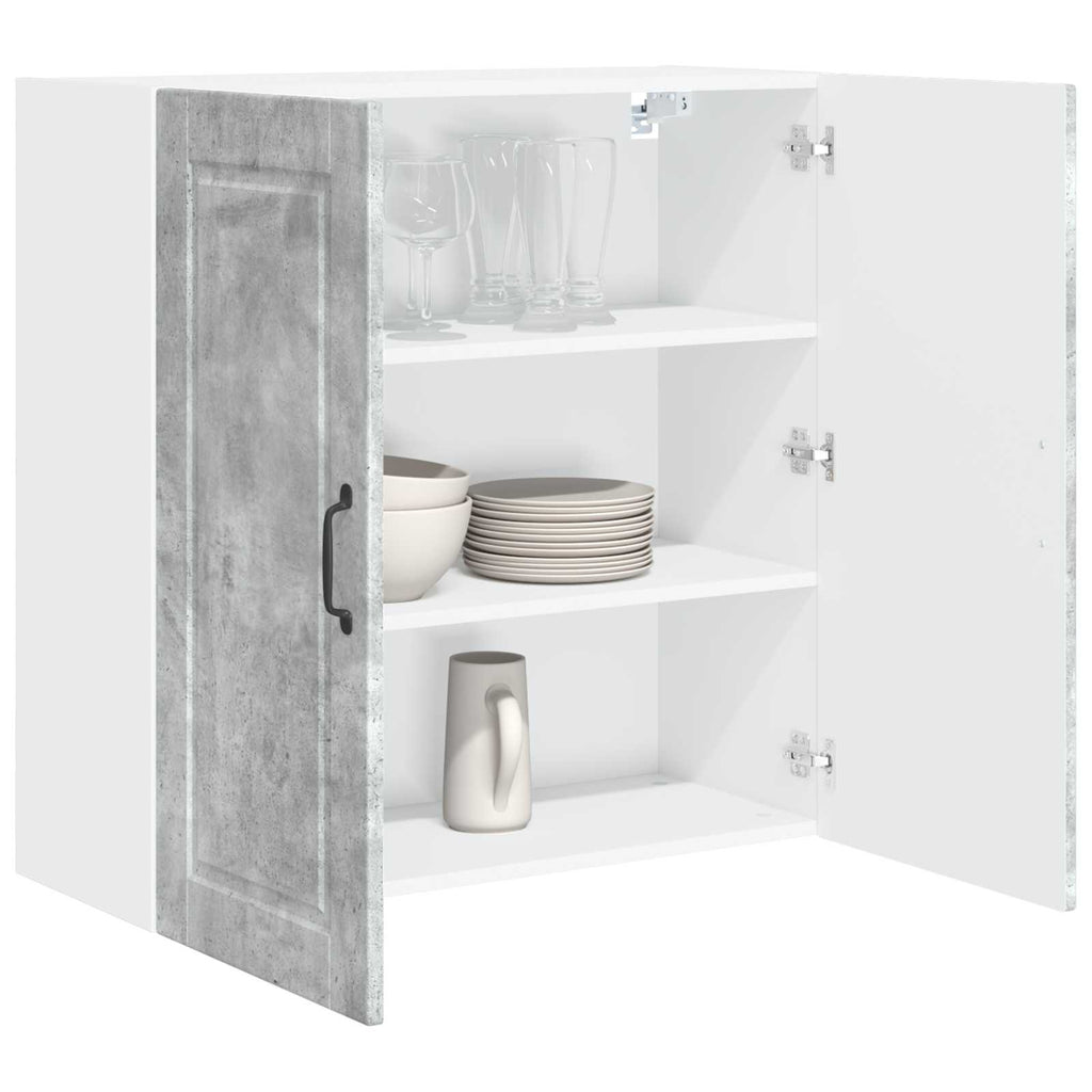 vidaXL Szafka ścienna PORTO Betonowy szary 80 x 31 x 80 cm