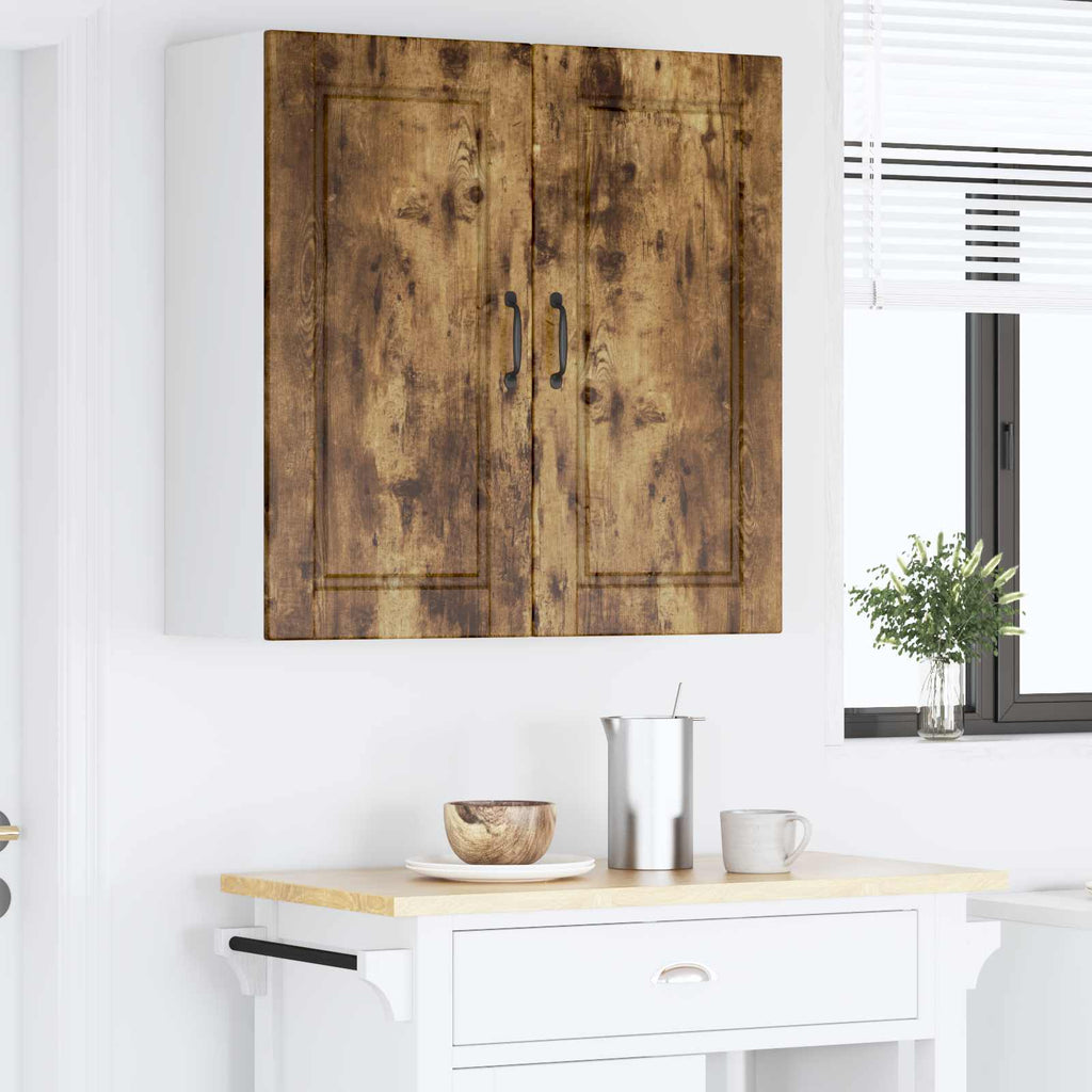 vidaXL Szafka ścienna PORTO Dąb wędzony 80 x 31 x 80 cm