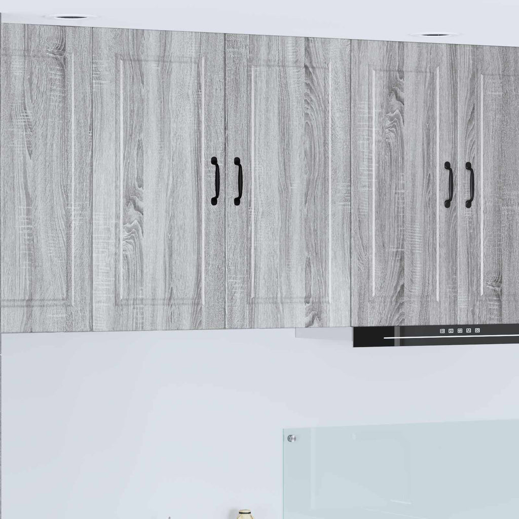 vidaXL Szafka ścienna PORTO Szary Sonoma 80 x 31 x 80 cm