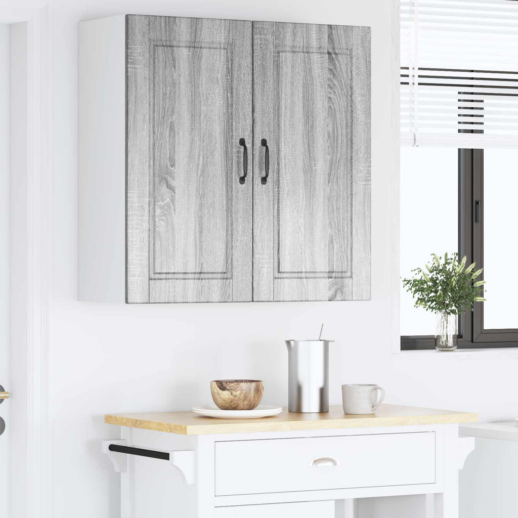 vidaXL Szafka ścienna PORTO Szary Sonoma 80 x 31 x 80 cm