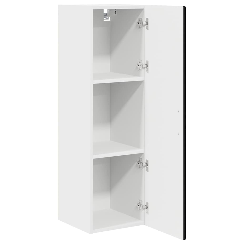 vidaXL Szafka ścienna PORTO Czarny 30 x 31 x 100 cm