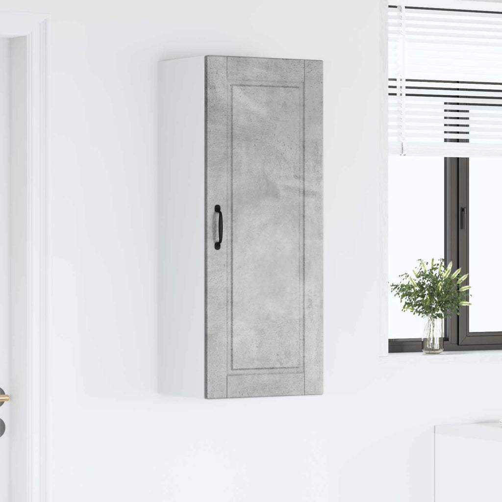 vidaXL Szafka ścienna PORTO Betonowy szary 40 x 31 x 100 cm
