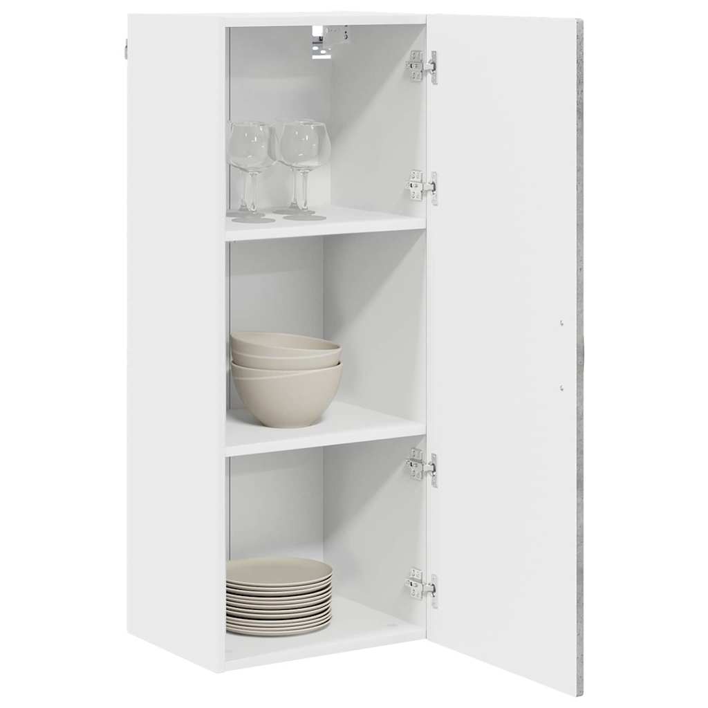 vidaXL Szafka ścienna PORTO Betonowy szary 40 x 31 x 100 cm