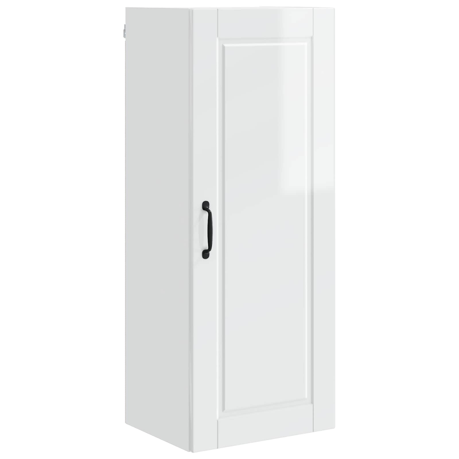 vidaXL Szafka ścienna PORTO Wysoki połysk biały 40 x 31 x 100 cm