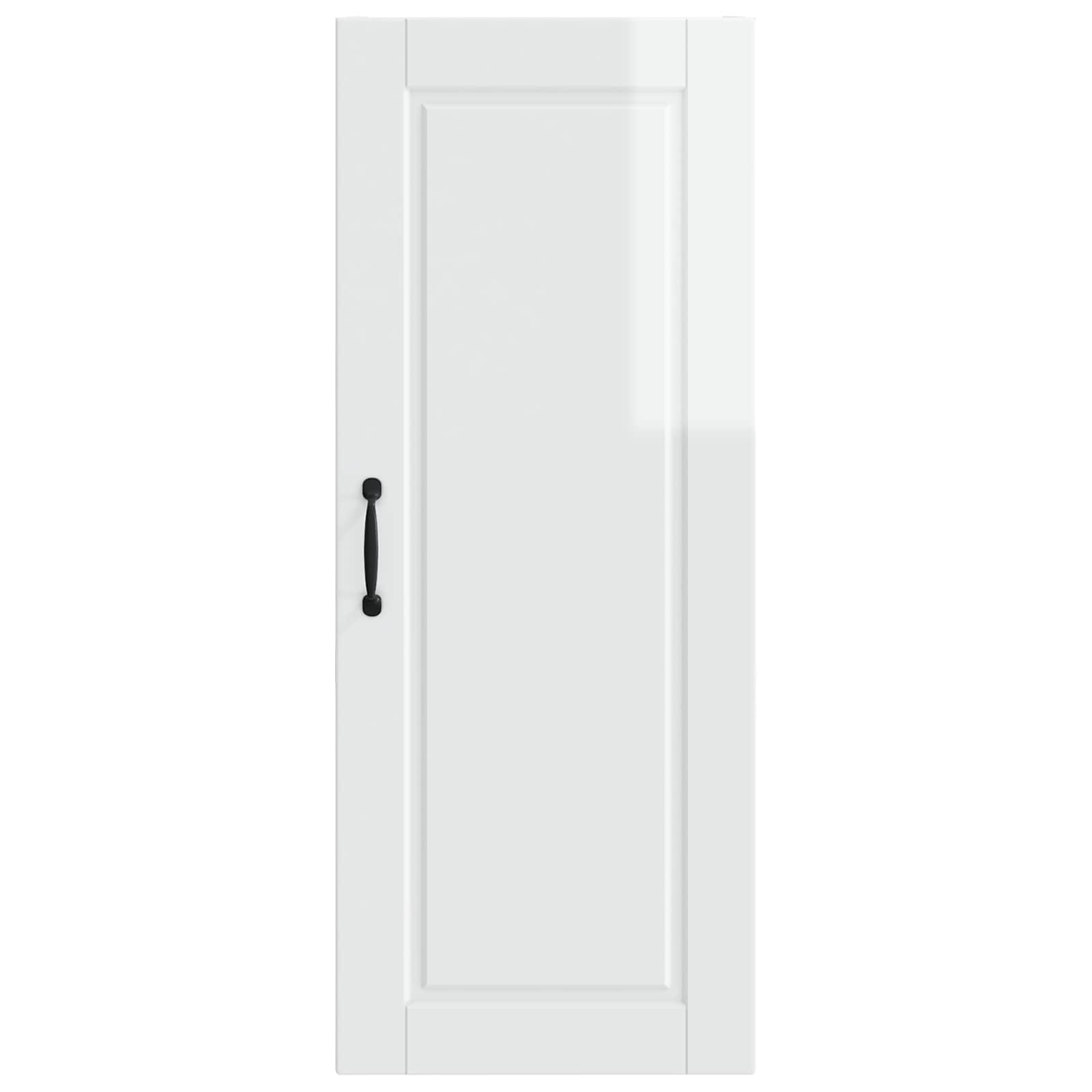 vidaXL Szafka ścienna PORTO Wysoki połysk biały 40 x 31 x 100 cm