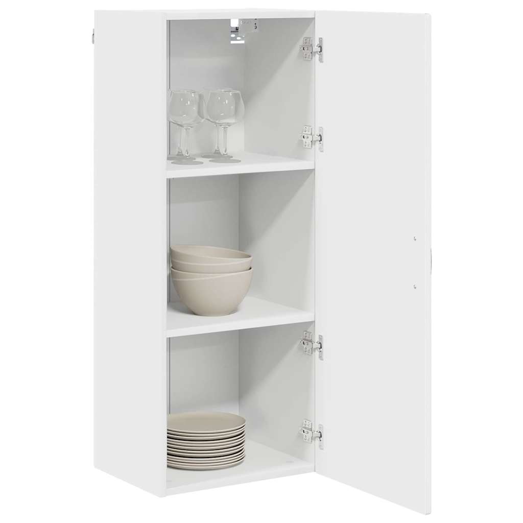 vidaXL Szafka ścienna PORTO Wysoki połysk biały 40 x 31 x 100 cm