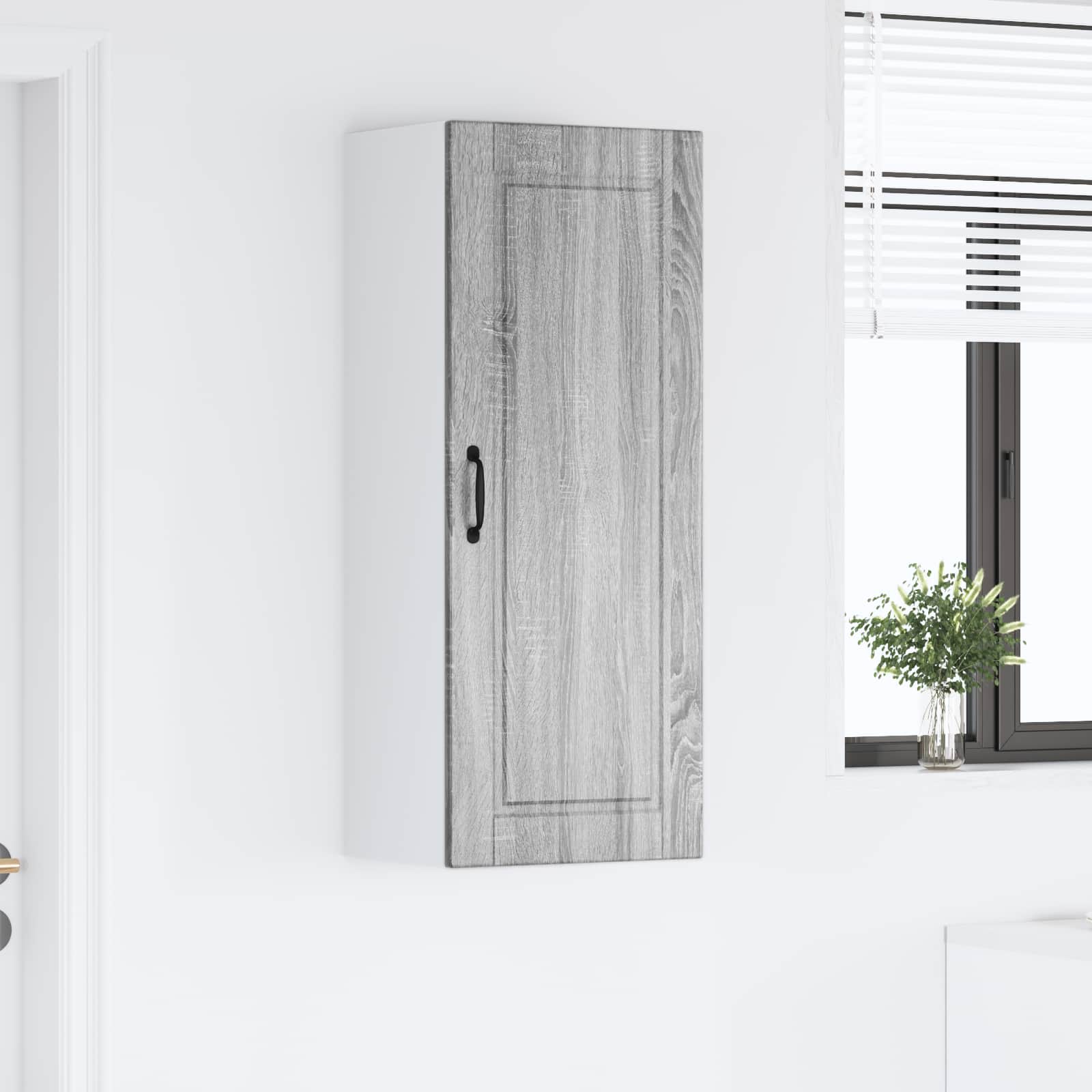 vidaXL Szafka ścienna PORTO Szary Sonoma 40 x 31 x 100 cm
