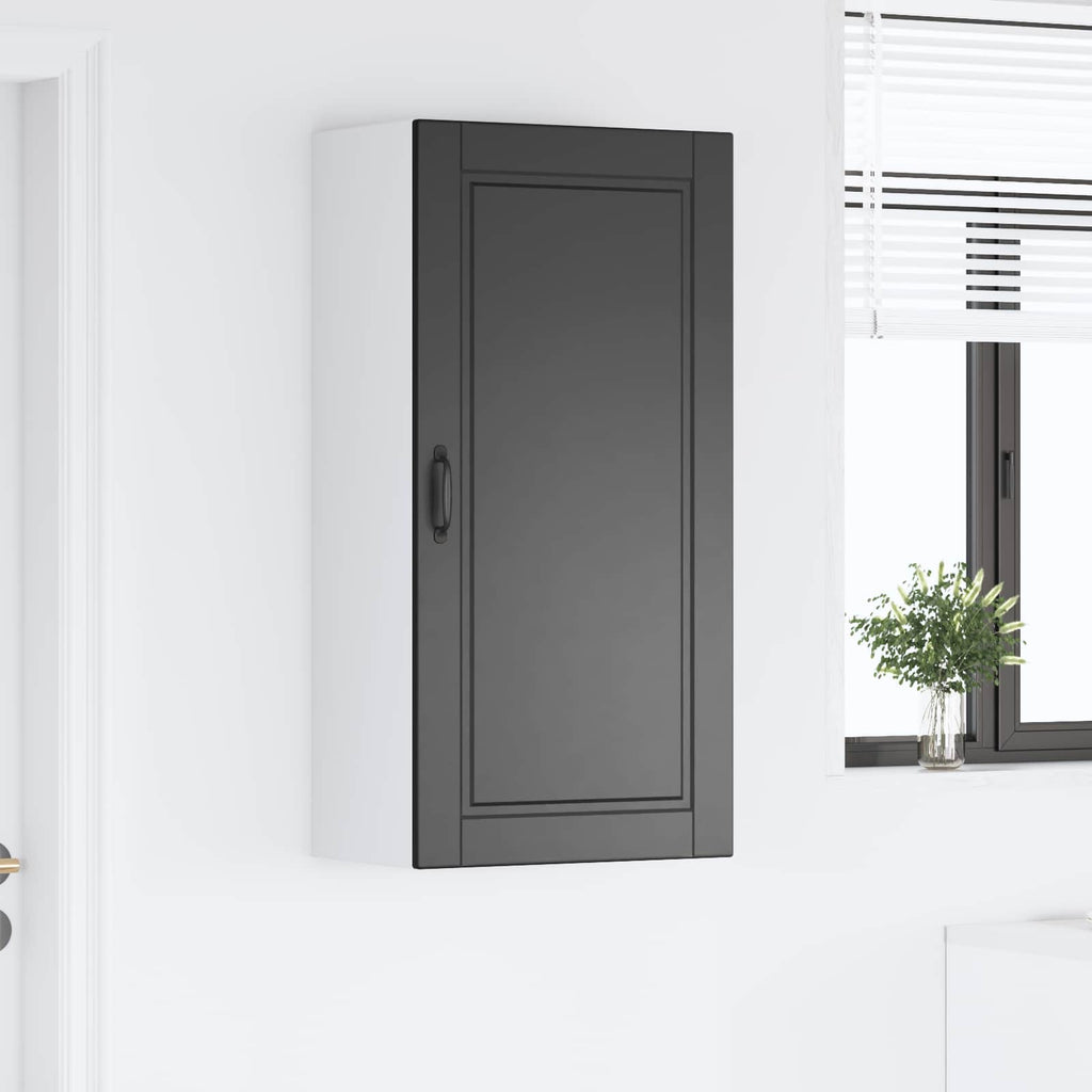 vidaXL Szafka ścienna PORTO Czarny 50 x 31 x 100 cm