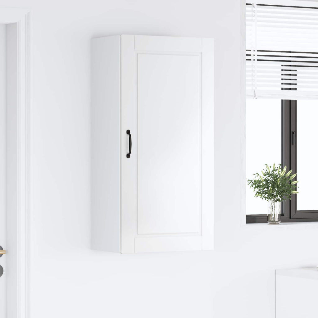 vidaXL Szafka ścienna PORTO Wysoki połysk biały 50 x 31 x 100 cm