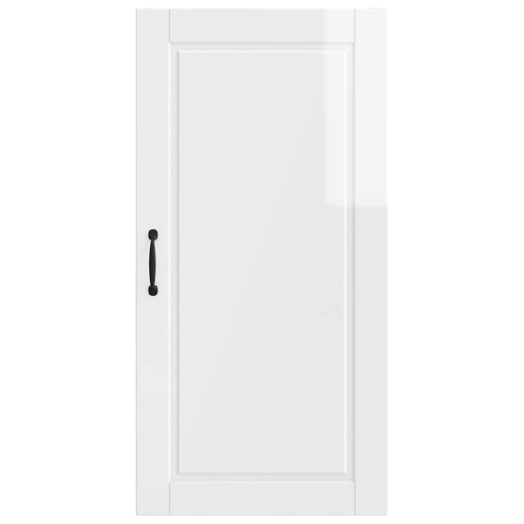 vidaXL Szafka ścienna PORTO Wysoki połysk biały 50 x 31 x 100 cm