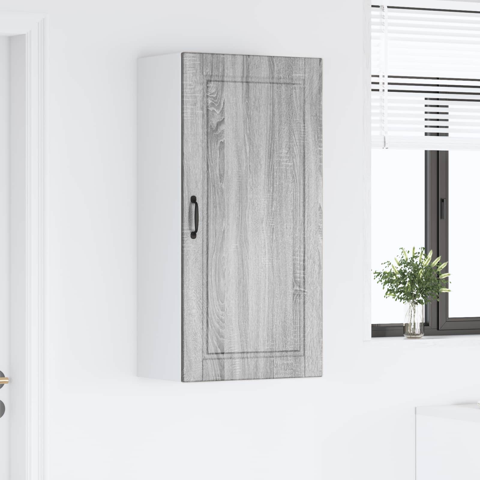vidaXL Szafka ścienna PORTO Szary Sonoma 50 x 31 x 100 cm