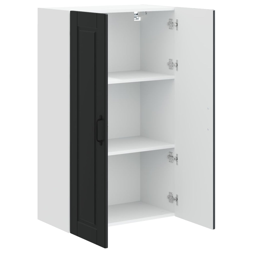 vidaXL Szafka ścienna PORTO Czarny 60 x 31 x 100 cm