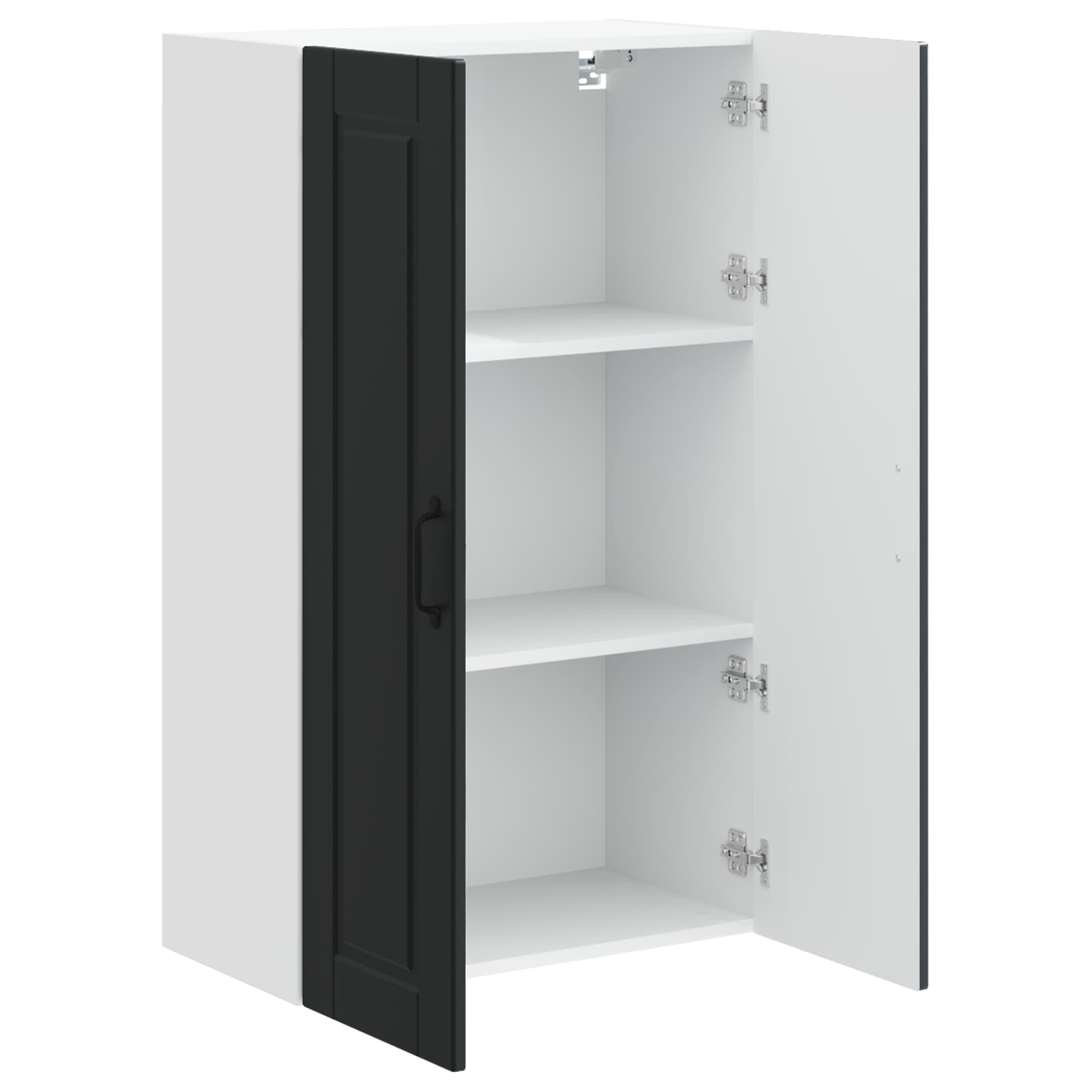 vidaXL Szafka ścienna PORTO Czarny 60 x 31 x 100 cm