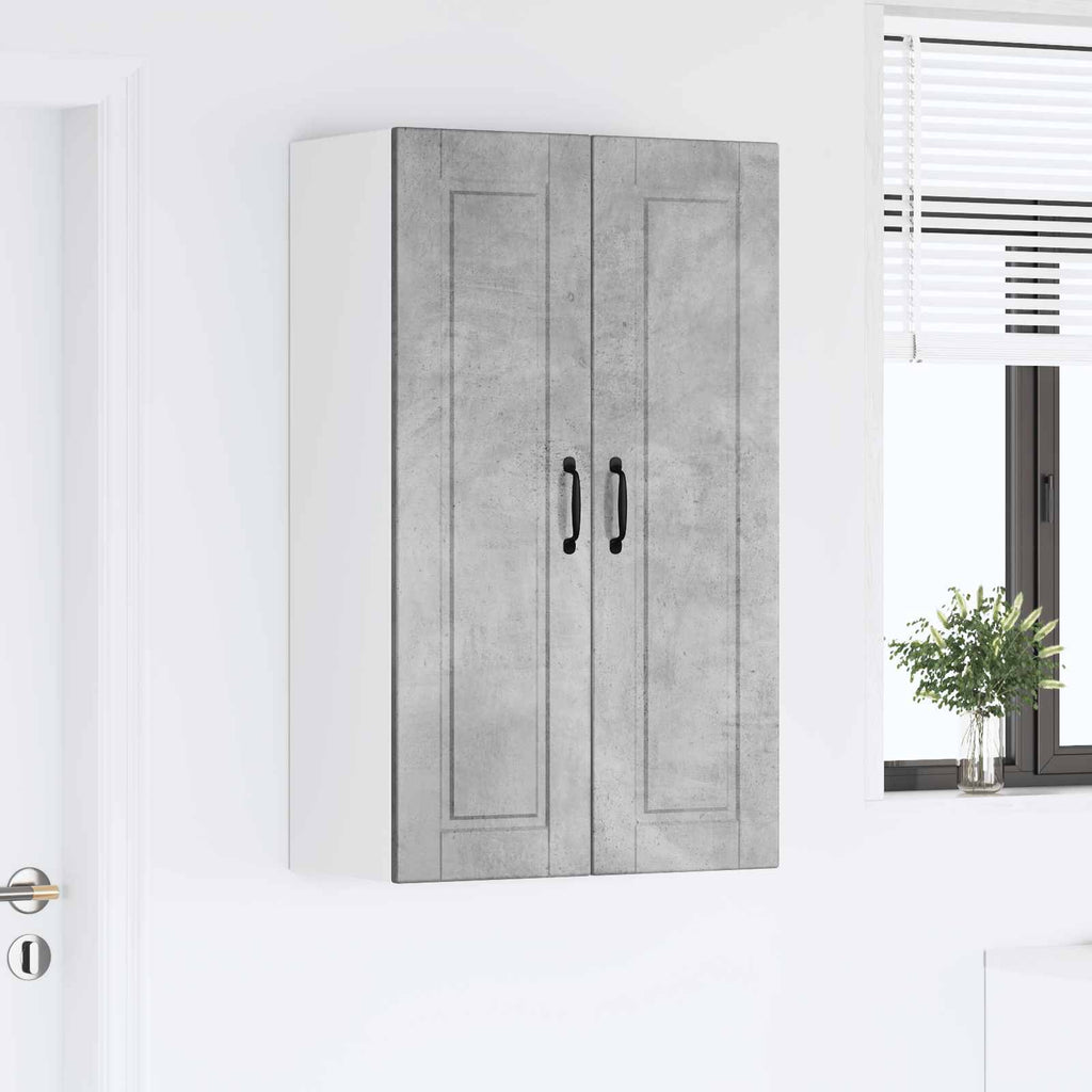 vidaXL Szafka ścienna PORTO Betonowy szary 60 x 31 x 100 cm