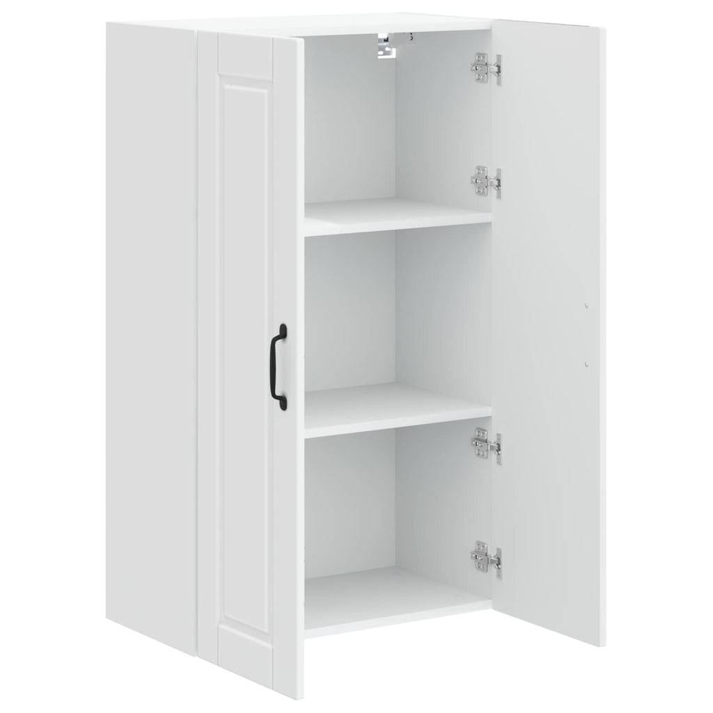 vidaXL Szafka ścienna PORTO Wysoki połysk biały 60 x 31 x 100 cm