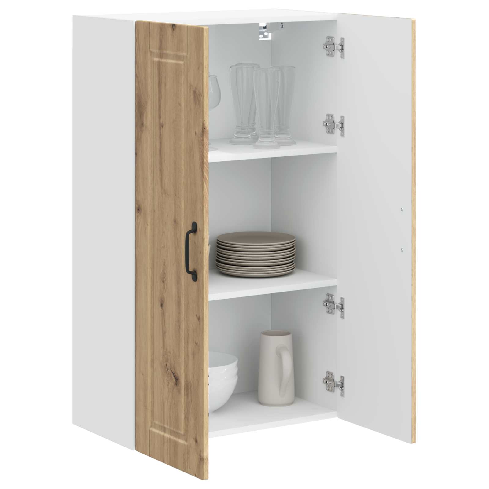vidaXL Szafka ścienna PORTO Dąb rzemieślniczy 60 x 31 x 100 cm