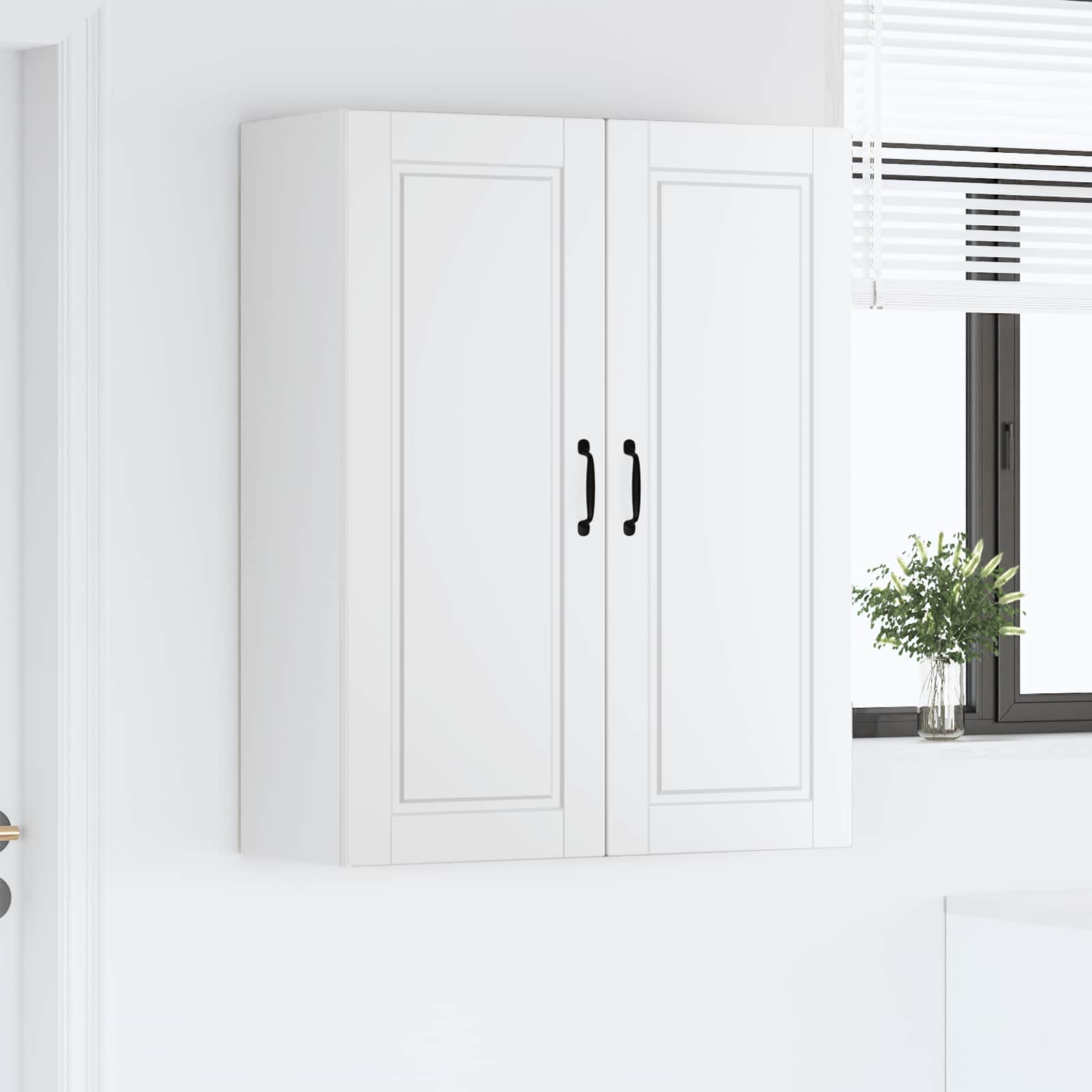 vidaXL Szafka ścienna PORTO Biały 80 x 31 x 100 cm
