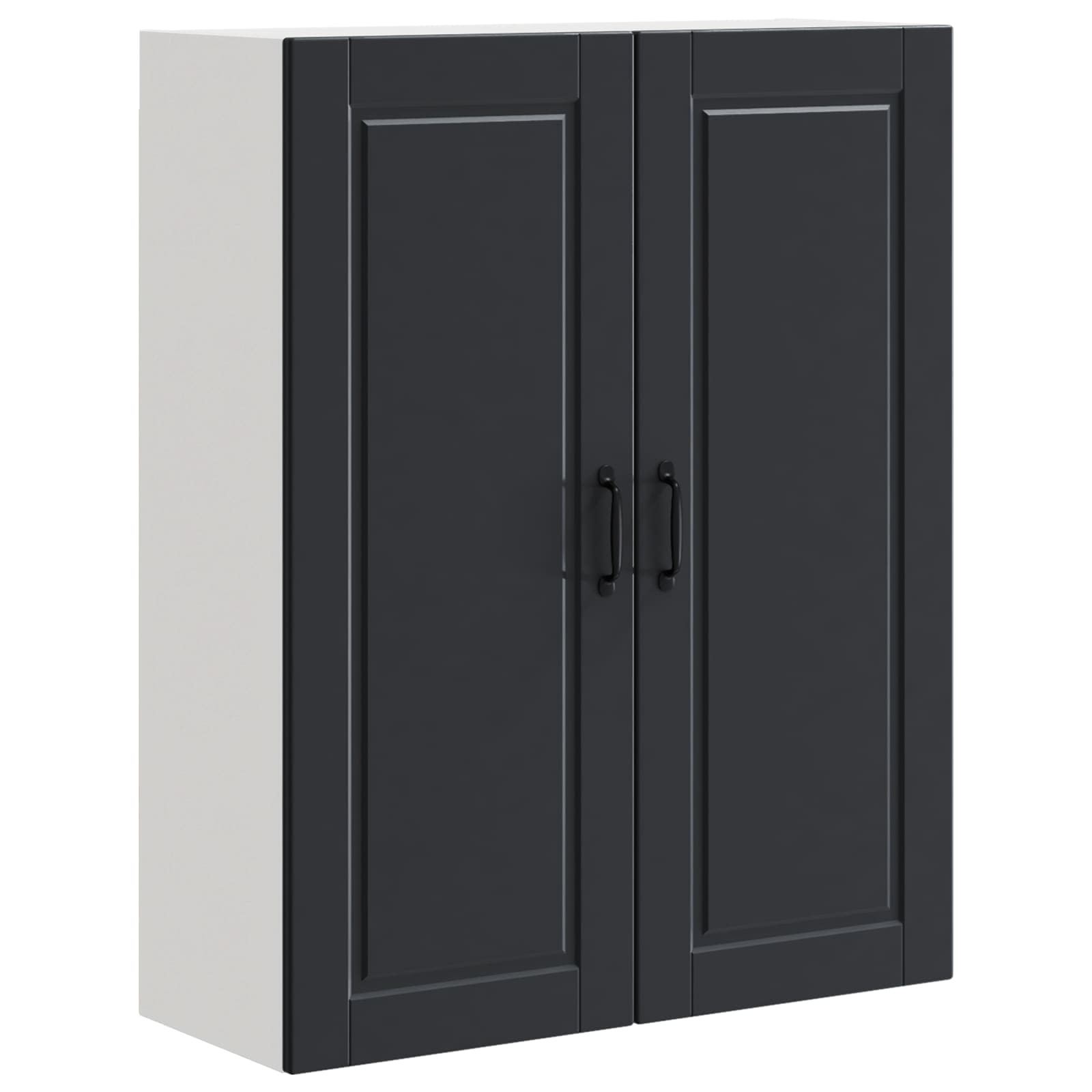 vidaXL Szafka ścienna PORTO Czarny 80 x 31 x 100 cm