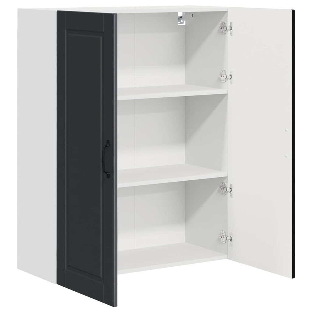 vidaXL Szafka ścienna PORTO Czarny 80 x 31 x 100 cm