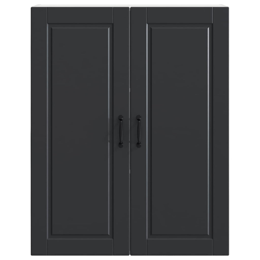 vidaXL Szafka ścienna PORTO Czarny 80 x 31 x 100 cm