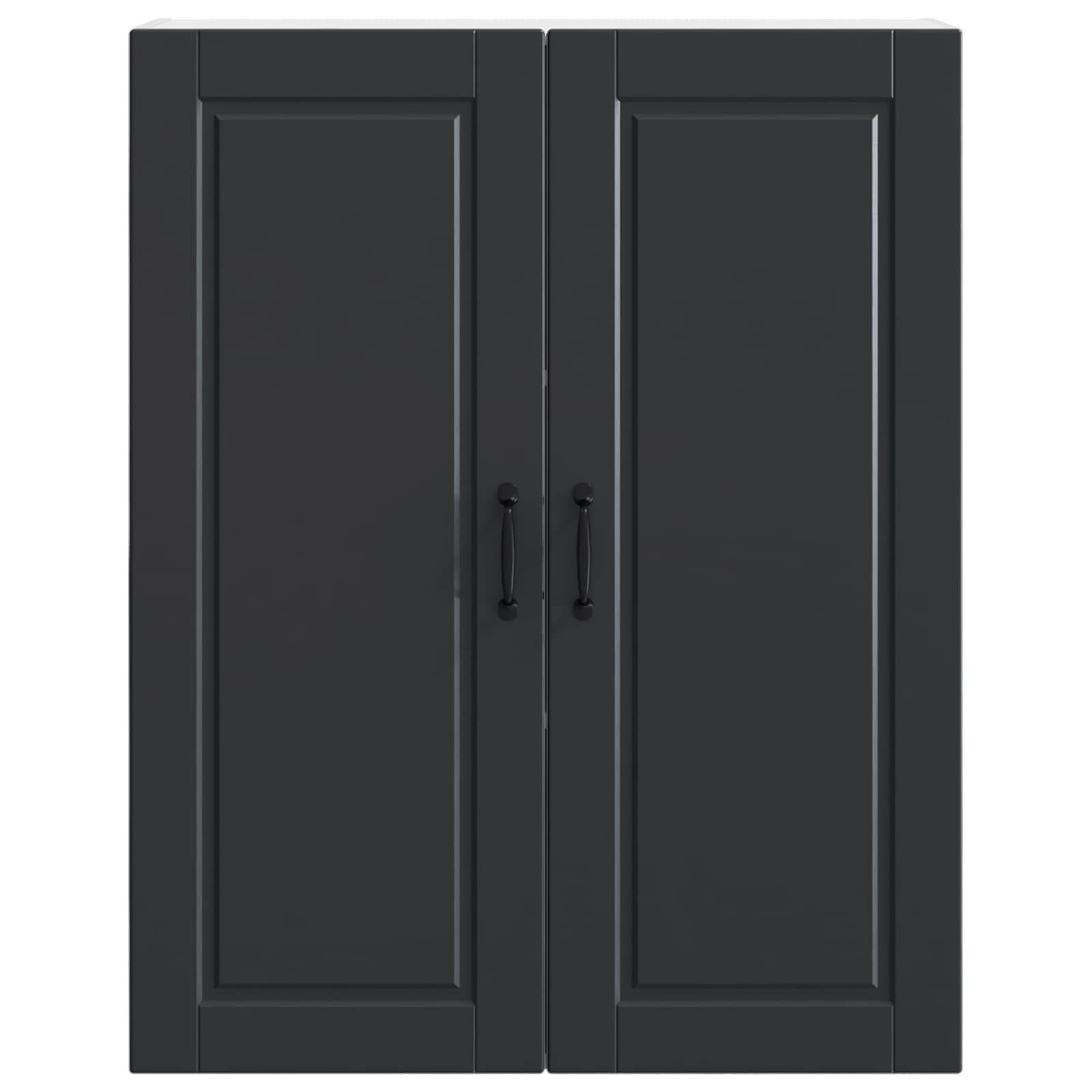vidaXL Szafka ścienna PORTO Czarny 80 x 31 x 100 cm