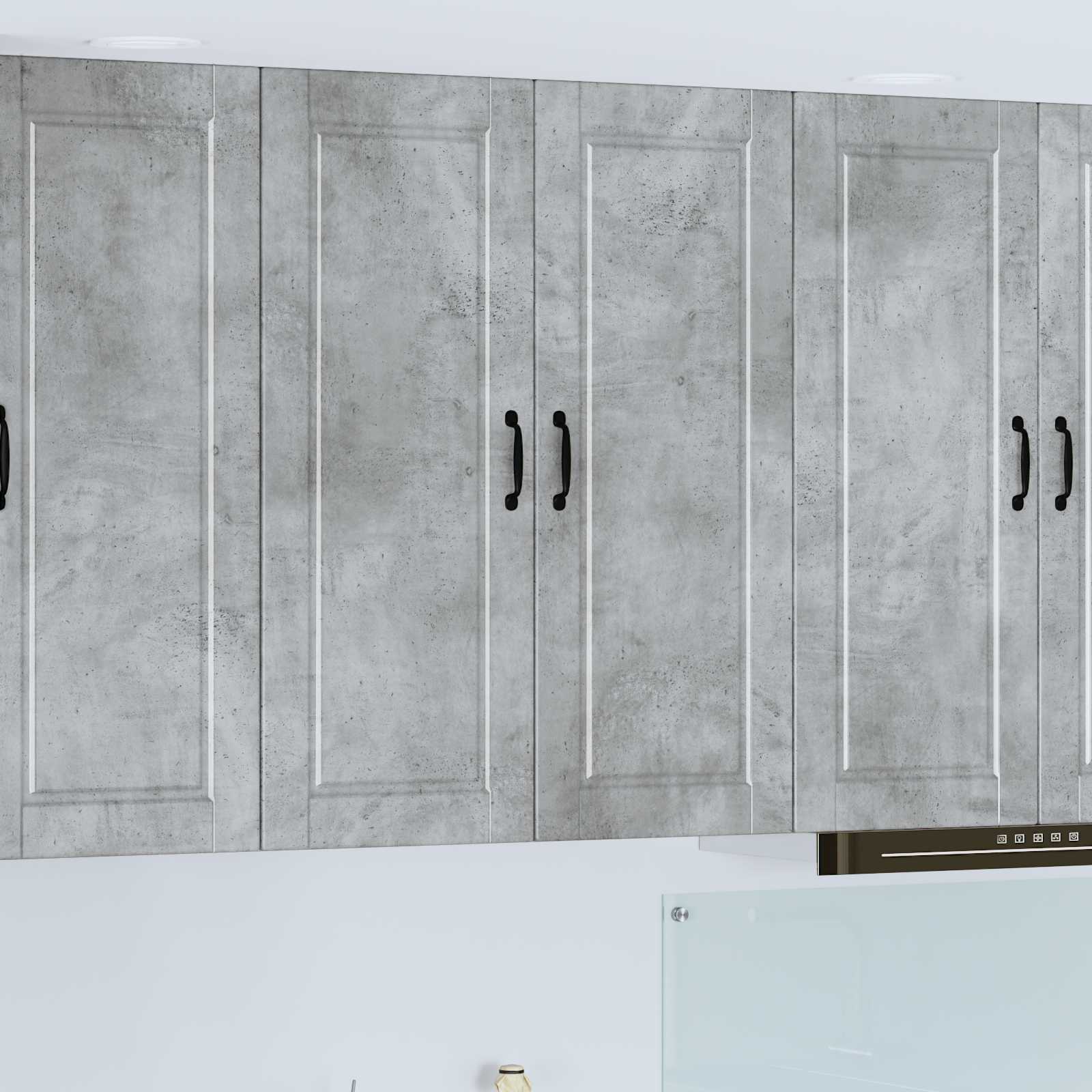 vidaXL Szafka ścienna PORTO Betonowy szary 80 x 31 x 100 cm