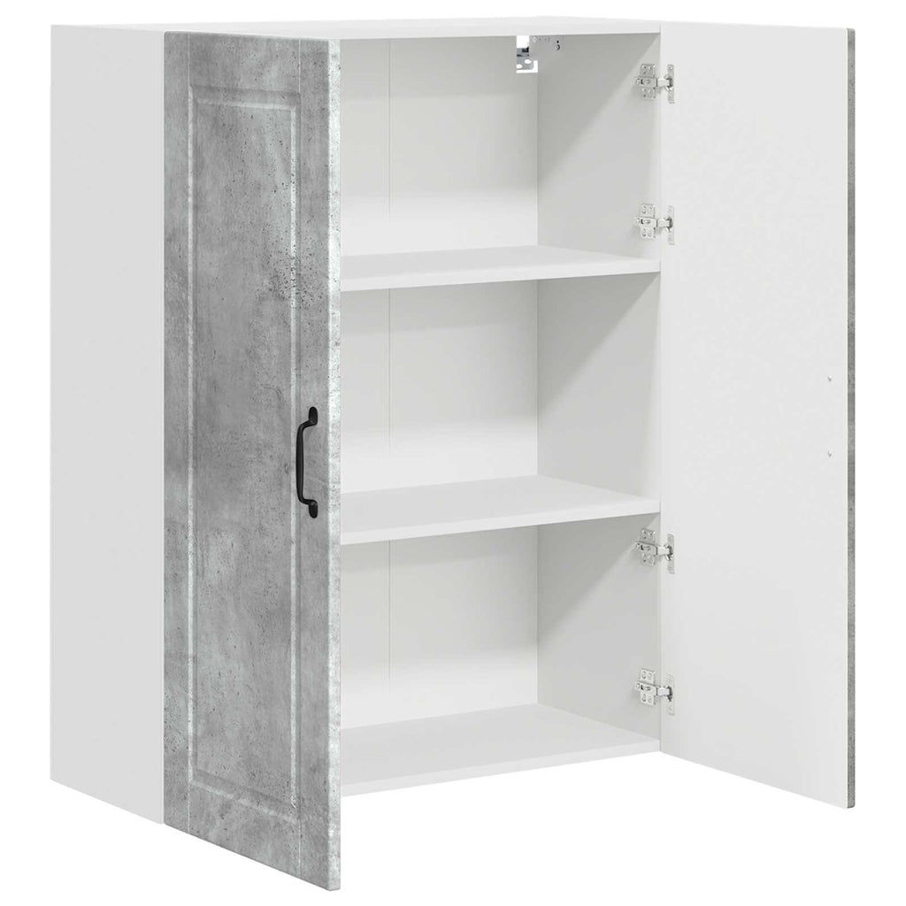 vidaXL Szafka ścienna PORTO Betonowy szary 80 x 31 x 100 cm