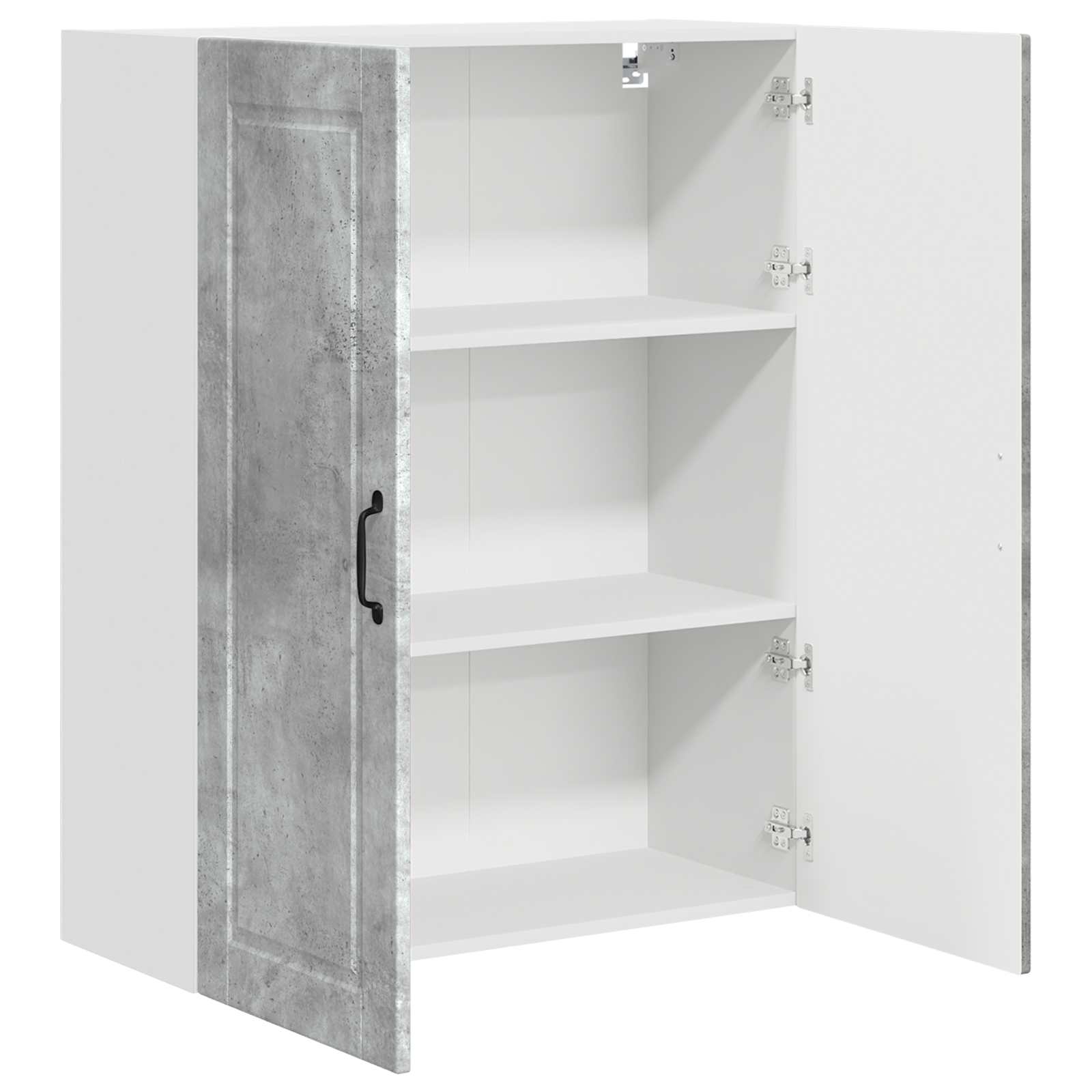 vidaXL Szafka ścienna PORTO Betonowy szary 80 x 31 x 100 cm