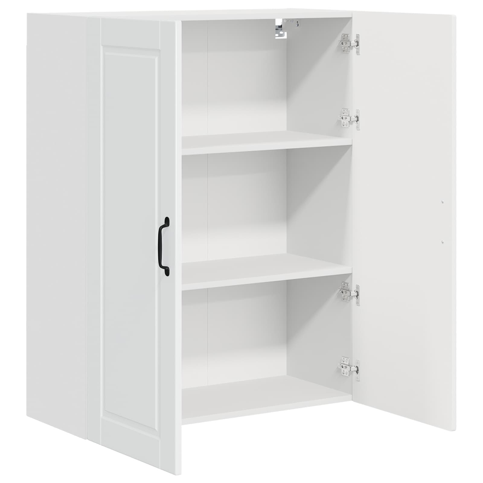 vidaXL Szafka ścienna PORTO Wysoki połysk biały 80 x 31 x 100 cm