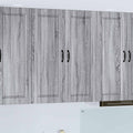 vidaXL Szafka ścienna PORTO Szary Sonoma 80 x 31 x 100 cm