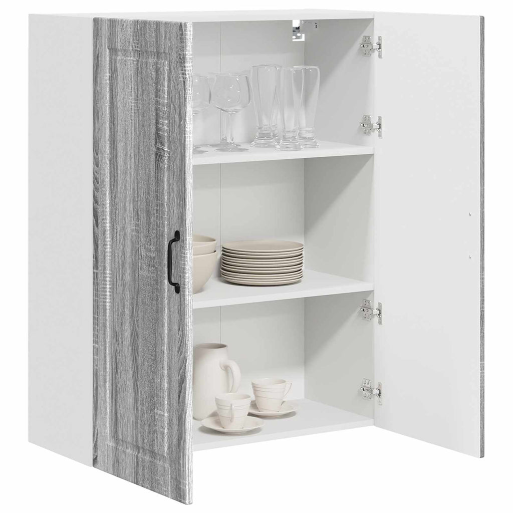 vidaXL Szafka ścienna PORTO Szary Sonoma 80 x 31 x 100 cm