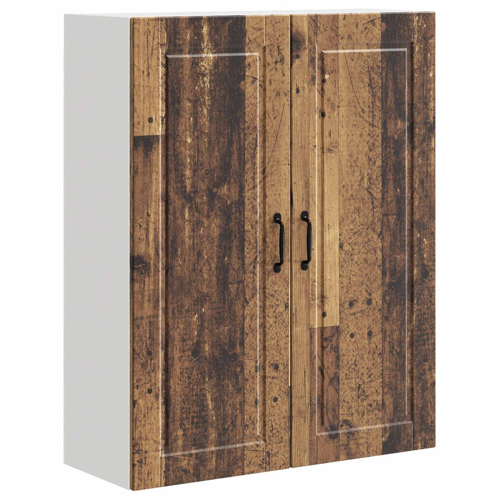vidaXL Szafka ścienna PORTO Stare drewno 80 x 31 x 100 cm