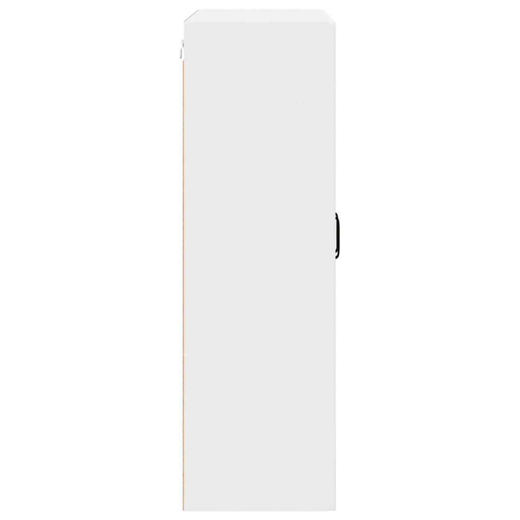 vidaXL Szafka szklana na ścianę PORTO Biały 80 x 31 x 100 cm