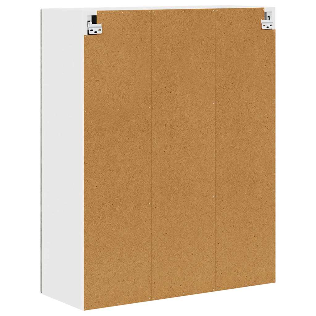 vidaXL Szafka szklana na ścianę PORTO Betonowy szary 80 x 31 x 100 cm