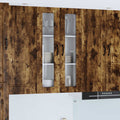 vidaXL Szafka szklana na ścianę PORTO Dąb wędzony 60 x 31 x 100 cm