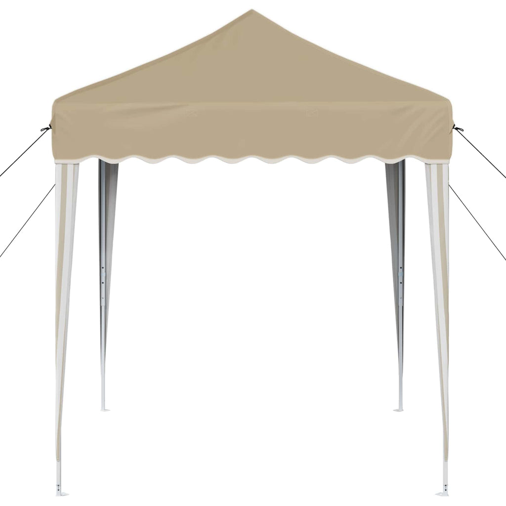 vidaXL Namiot imprezowy rozkładany 195 x 195 x 245 cm kremowy