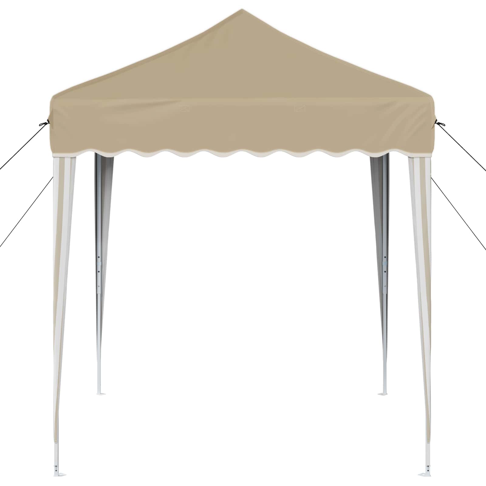 vidaXL Namiot imprezowy rozkładany 195 x 195 x 245 cm kremowy
