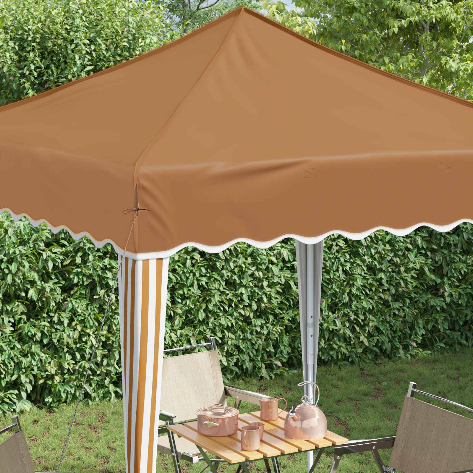 vidaXL Namiot imprezowy rozkładany 195 x 195 x 245 cm Beżowy