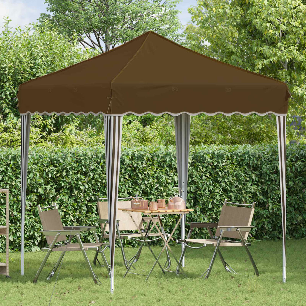 vidaXL Namiot imprezowy rozkładany 195 x 195 x 245 cm Ciemnoszary