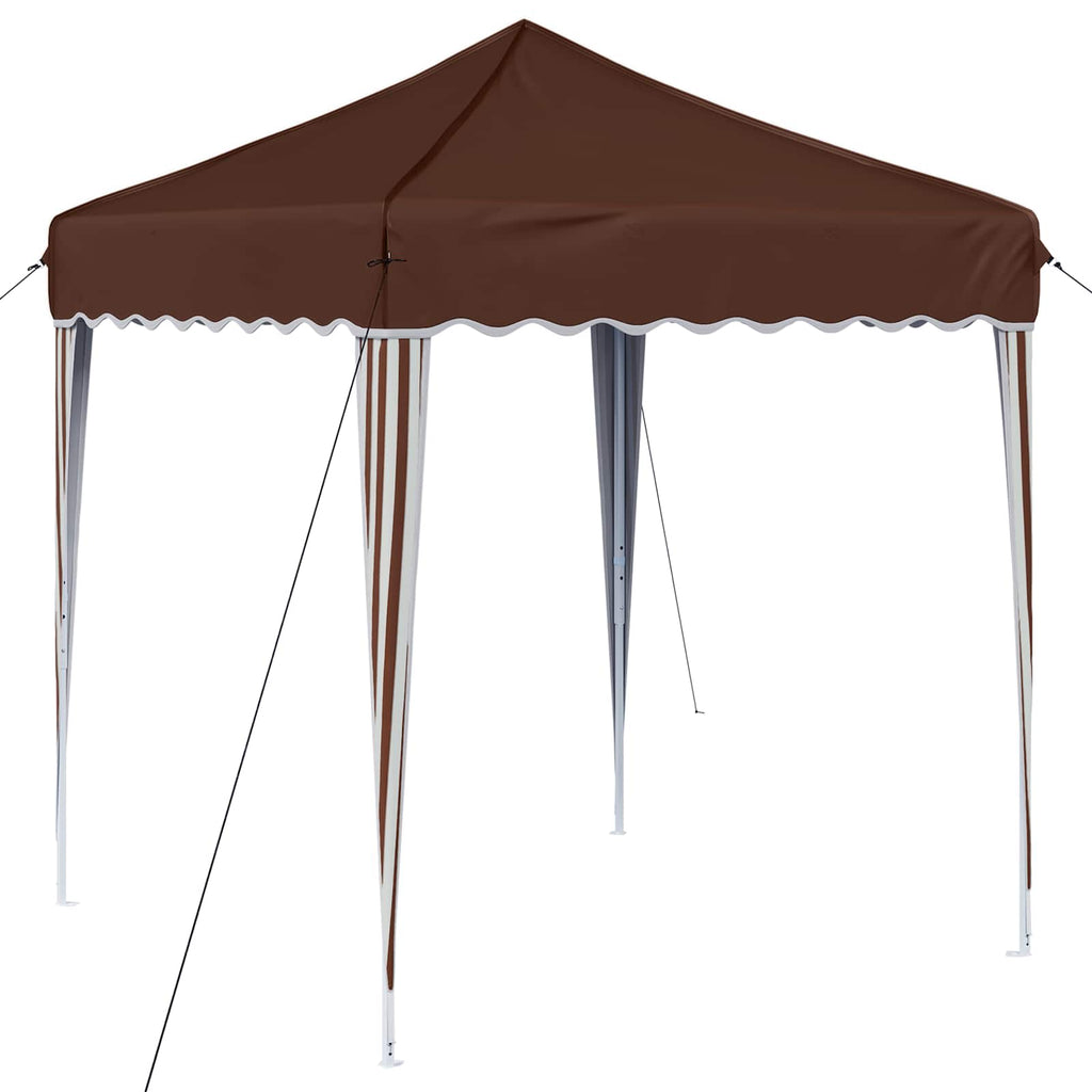 vidaXL Namiot imprezowy rozkładany 195 x 195 x 245 cm brązowy
