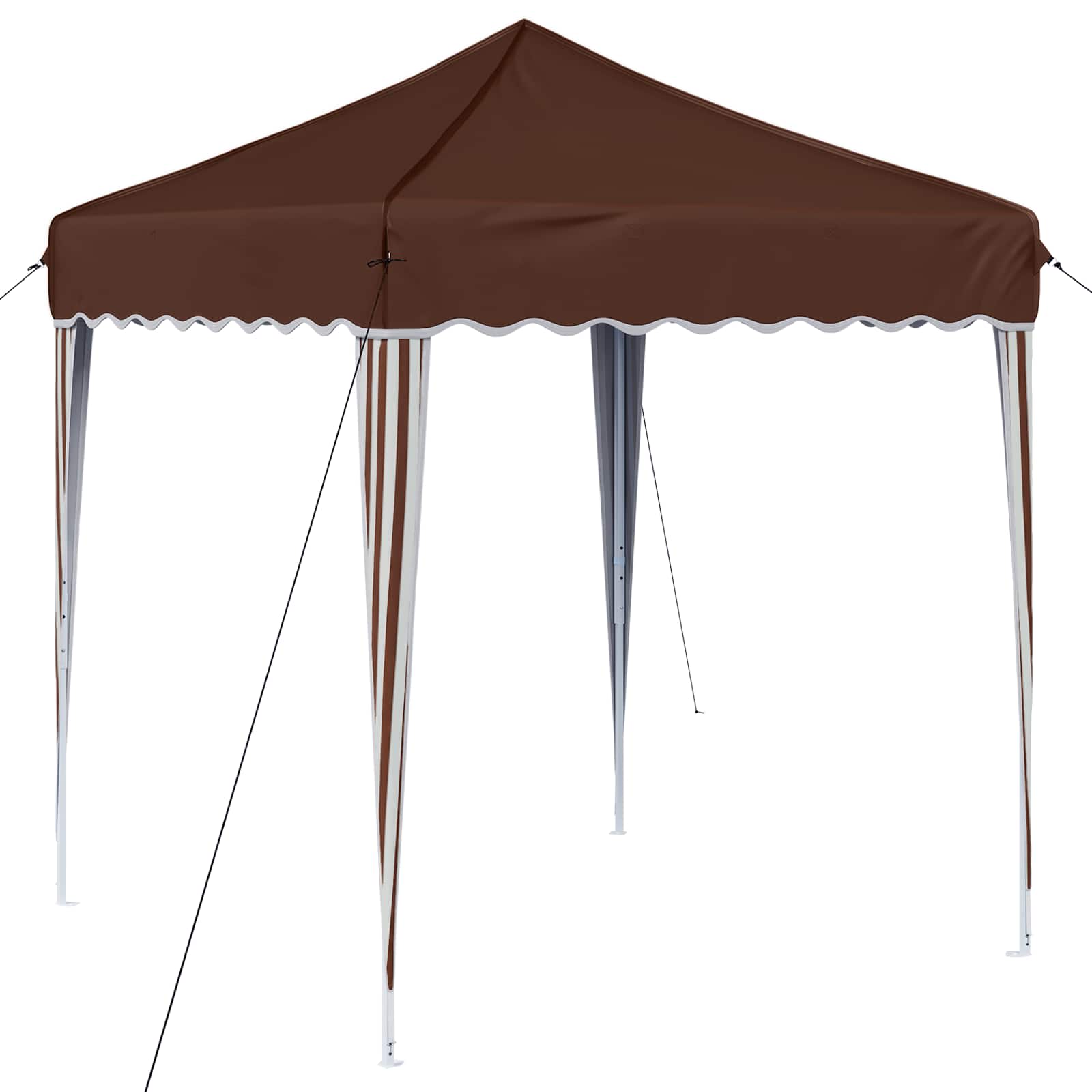 vidaXL Namiot imprezowy rozkładany 195 x 195 x 245 cm brązowy