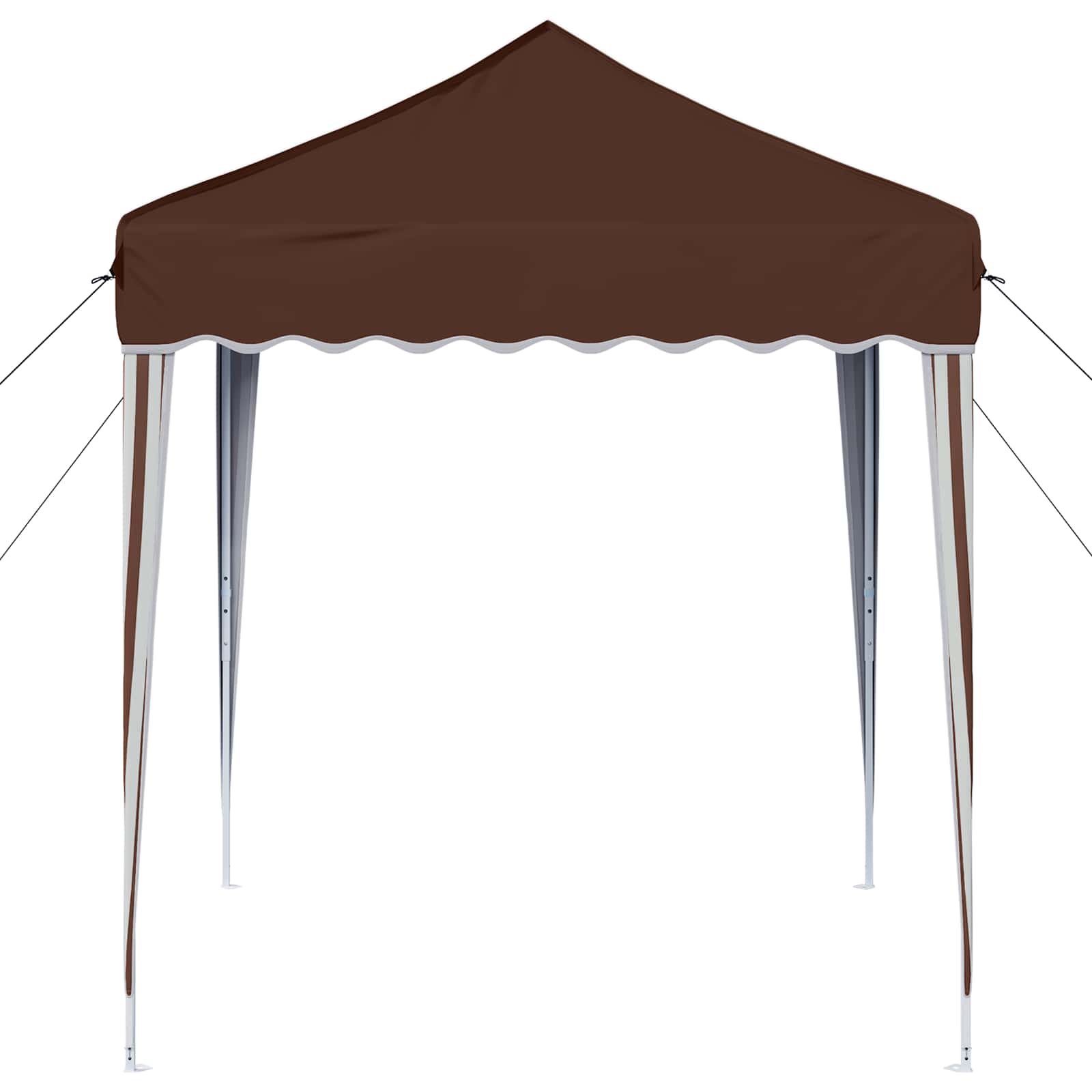 vidaXL Namiot imprezowy rozkładany 195 x 195 x 245 cm brązowy